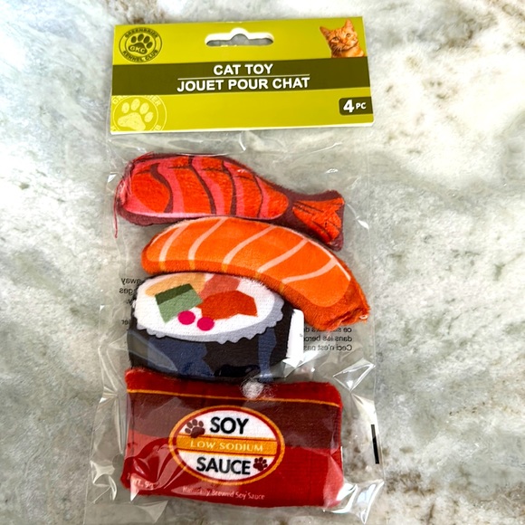 Cat sushi toy set and premium grade catnip - Picture 2 of 3
